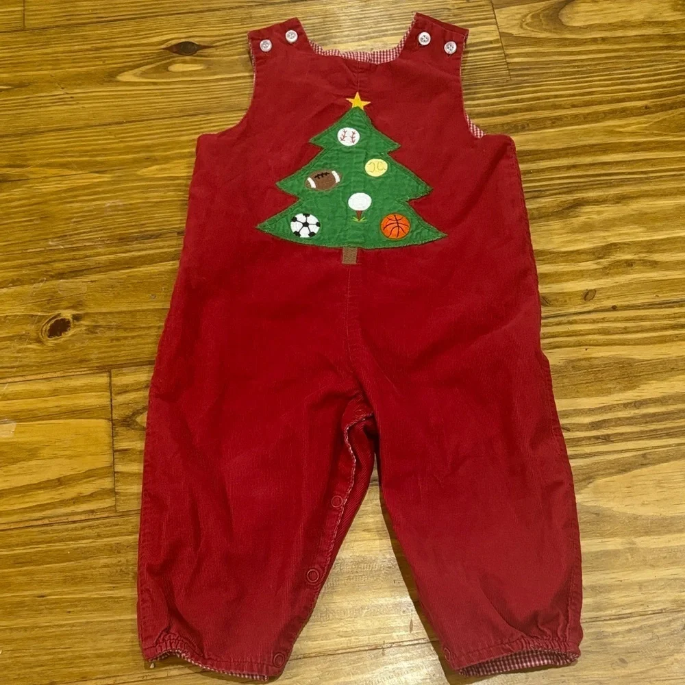 Bailey Boys Reversible John John 18 Month, Sports Christmas Tree & Scottie Dog
